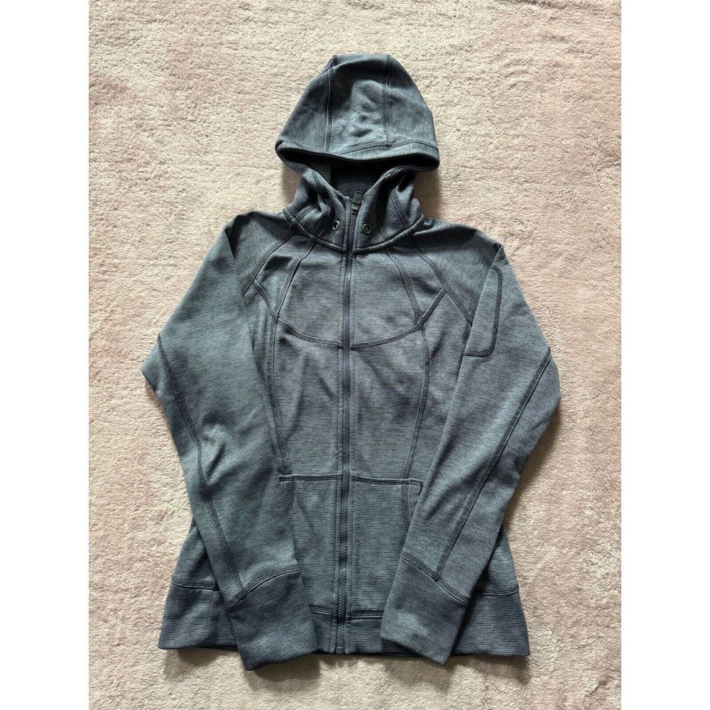 Athleta Women's Gray Full Zip Hooded Sweatshirt Size‎ Small